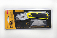 Ніж-трапеция розкладний, прогумований + 5 лез [12]