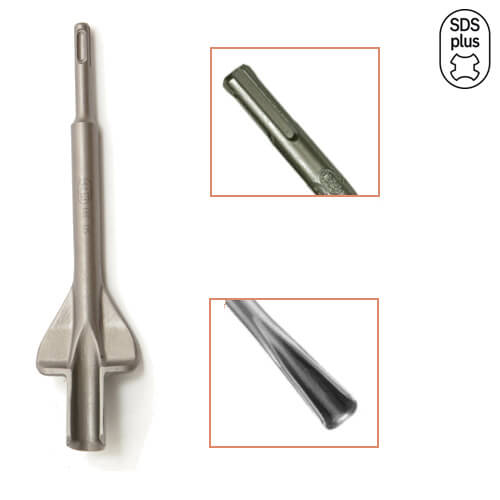 Зображення товару Зубило DeWALT "SDS-Plus", канавкове з обмежувачем глубини, 22х250мм, шт Зображення Зубило DeWALT "SDS-Plus", канавкове з обмежувачем глубини, 22х250мм, шт