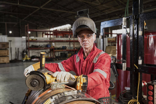 Зображення Шліфмашина кутова - болгарка акумуляторна безщіткова DeWALT DCG405P3 фото 8