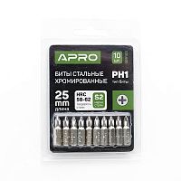 Біта APRO РН1*25мм хром, 10шт/уп