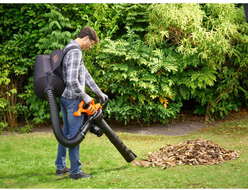 Зображення товару Садовий пилосос електричний BLACK+DECKER BEBLV290 фото 9 Зображення Садовий пилосос електричний BLACK+DECKER BEBLV290 фото 9