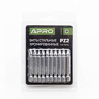 Біта APRO РZ2*50мм хром, 10шт/уп