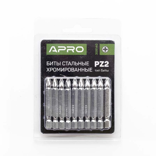 Зображення товару Біта APRO РZ2*50мм хром, 10шт/уп Зображення Біта APRO РZ2*50мм хром, 10шт/уп