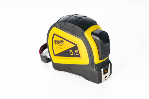 Зображення товару Рулетка прогумована з автостопом 5м*19мм , подвійний зацеп Зображення Рулетка прогумована з автостопом 5м*19мм , подвійний зацеп