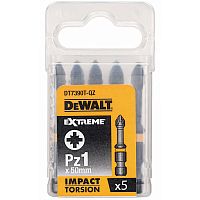 Біта ударна DeWALT IMPACT TORSION EXTREME, PZ1, L=50 мм, 5 штук, шт
