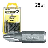 Біта STANLEY з шестигранним хвостовиком 1/4" Ph3, L=25мм, 25шт.