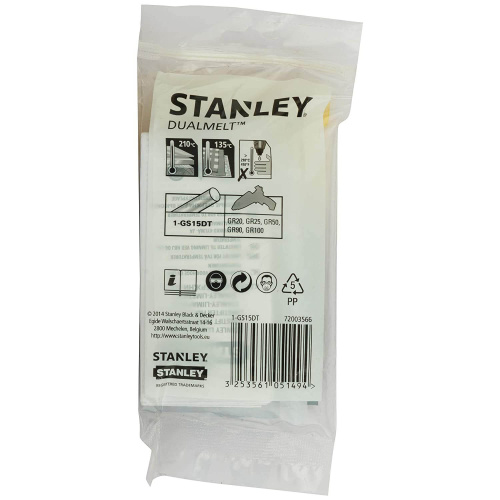 Зображення товару Термоклей STANLEY "Dualtemp", d=11,3 мм, L= 100 мм, для клейового пістолета 6-GR25, STHT6-70416, FMH фото 3 Зображення Термоклей STANLEY "Dualtemp", d=11,3 мм, L= 100 мм, для клейового пістолета 6-GR25, STHT6-70416, FMH фото 3