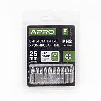 Біта APRO РН2*25мм хром, 10шт/уп