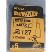 Бiта ударна DeWALT IMPACT TORSION, Т27 мм,L роб.=25 мм, 5 штук