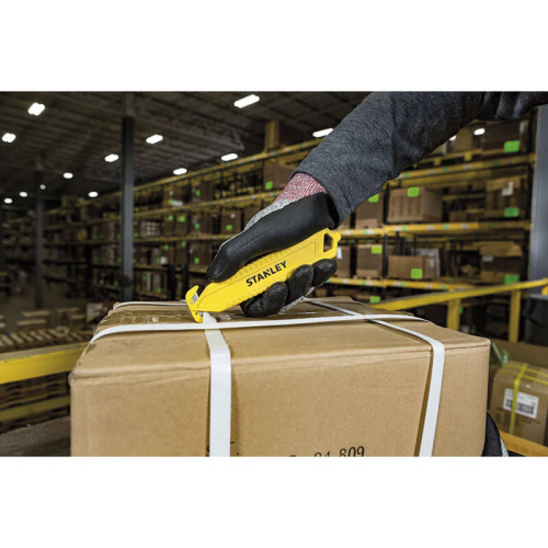 Зображення Ніж двосторонній STANLEY "FOIL CUTTER" для різання упаковки, безпечний, 10 штук. фото 6