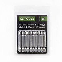 Біта APRO РН2*50мм хром, 10шт/уп