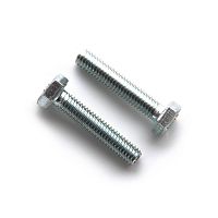 Болт з шестигранною головкою з повною різьбою М10*70 DIN 933 кл.пр.5,8 цинк білий APRO (пач.10шт.)