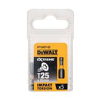 Біта ударна DeWALT IMPACT TORSION, Т25 мм,L раб.=25 мм, 5 штук, шт