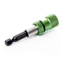 Магнітний тримач APRO з обмежувачем для насадок 1/4 * 70мм, 1шт 