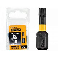Бiта ударна DeWALT IMPACT TORSION, Т10 мм,L роб.=25 мм, 5 штук