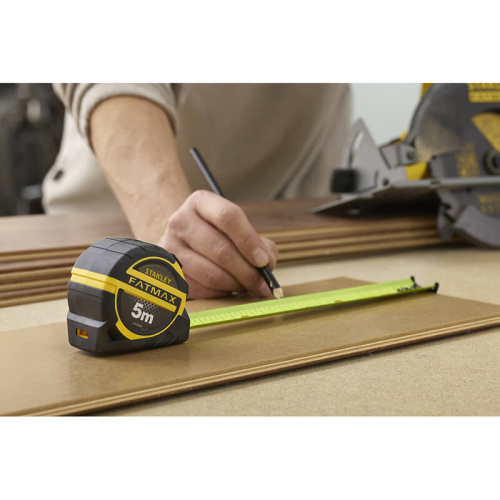 Зображення Рулетка вимірювальна STANLEY "FatMax® PRO II", 5мх32мм, обгумований литий корпус. фото 5