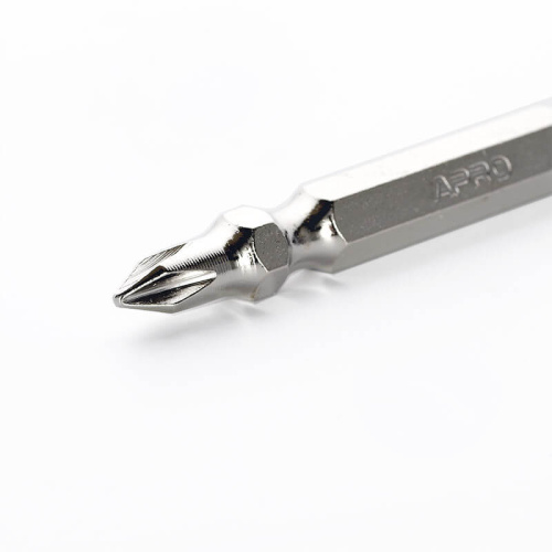 Зображення товару Біта APRO 2-х стороння РН2-РН2*65мм хром, 10шт/уп фото 5 Зображення Біта APRO 2-х стороння РН2-РН2*65мм хром, 10шт/уп фото 5