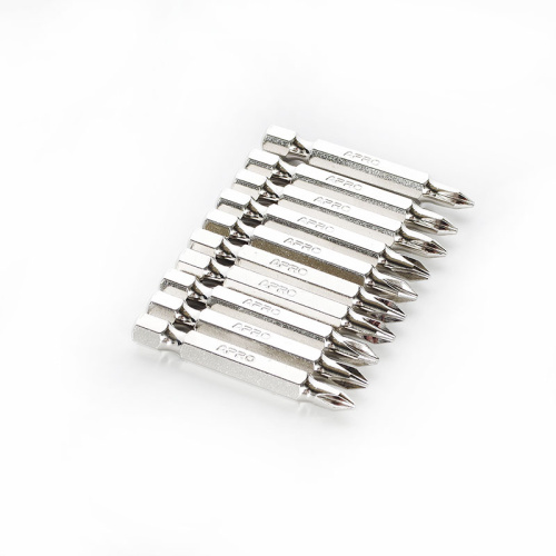 Зображення товару Біта APRO РН1*50мм хром, 10шт/уп фото 2 Зображення Біта APRO РН1*50мм хром, 10шт/уп фото 2