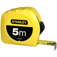 Рулетка вимірювальна STANLEY "GLOBAL TAPE", 5мх19мм, в пластмасовому корпусі.