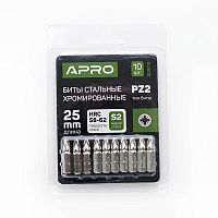 Біта APRO РZ2*25мм хром, 10шт/уп